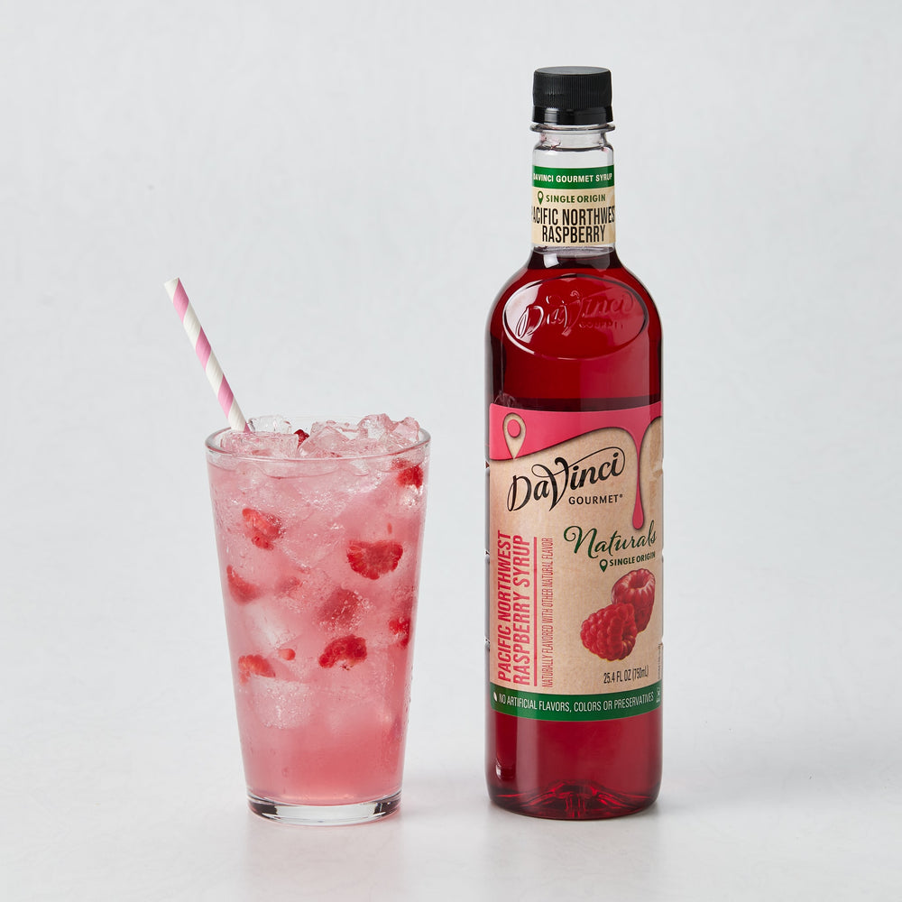 Naturals Pacific Northwest Raspberry Syrup - 4 x 750 ml Plastic