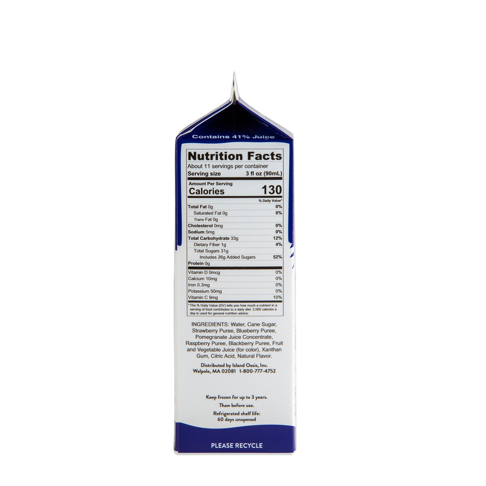 Blueberry Pomegranate Frozen Beverage Mix - 12 x 32 oz