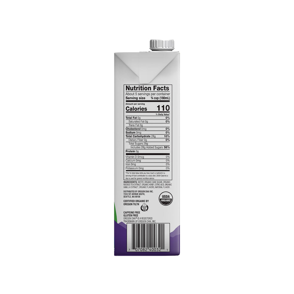 Caffeine Free Chai Concentrate - 6 x 32 fl oz