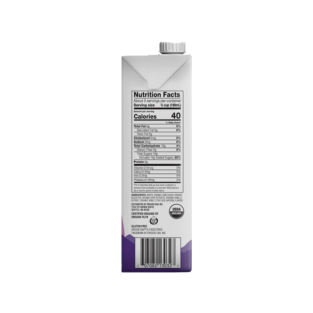 Slightly Sweet Chai Concentrate - 6 x 32 fl oz