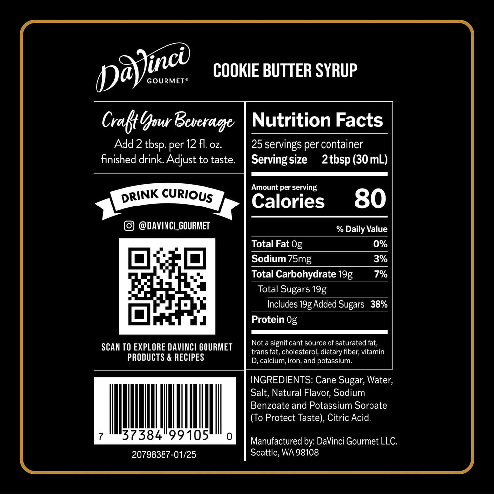 Cookie Butter Syrup - 4 x 750 mL