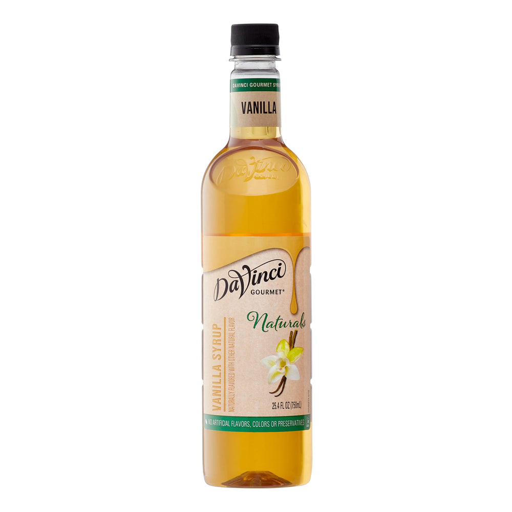 Naturals Vanilla Syrup - 4 x 750 ml Plastic