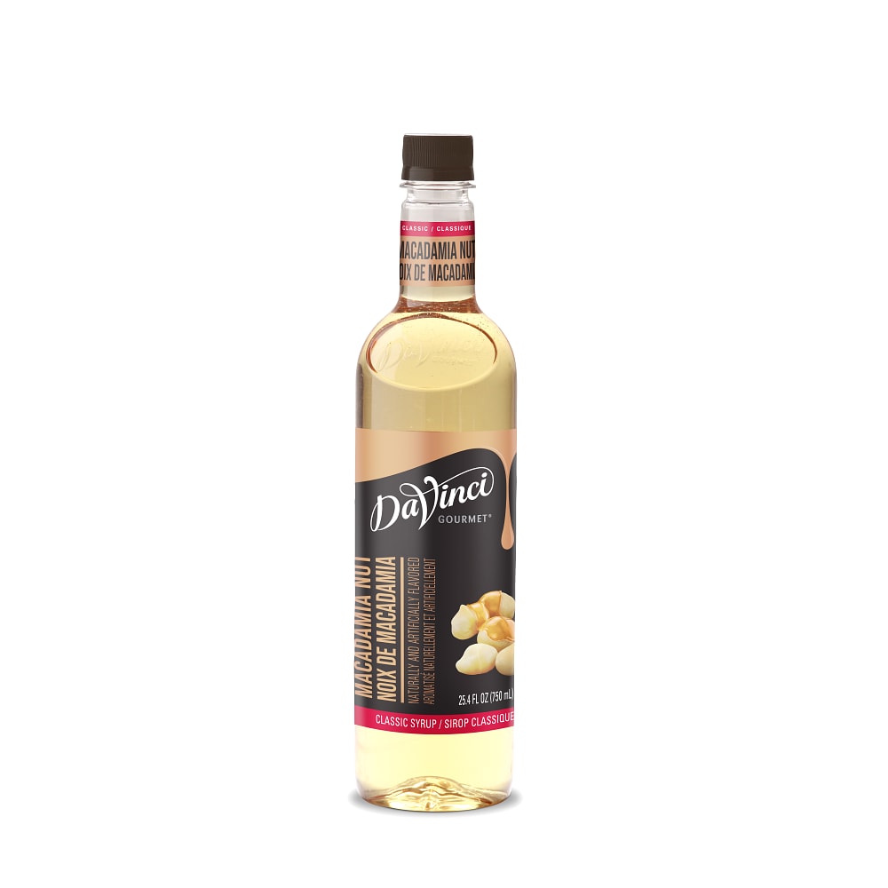 DaVinci Gourmet Classic Macadamia Nut Syrup - 4 x 750 ml Plastic