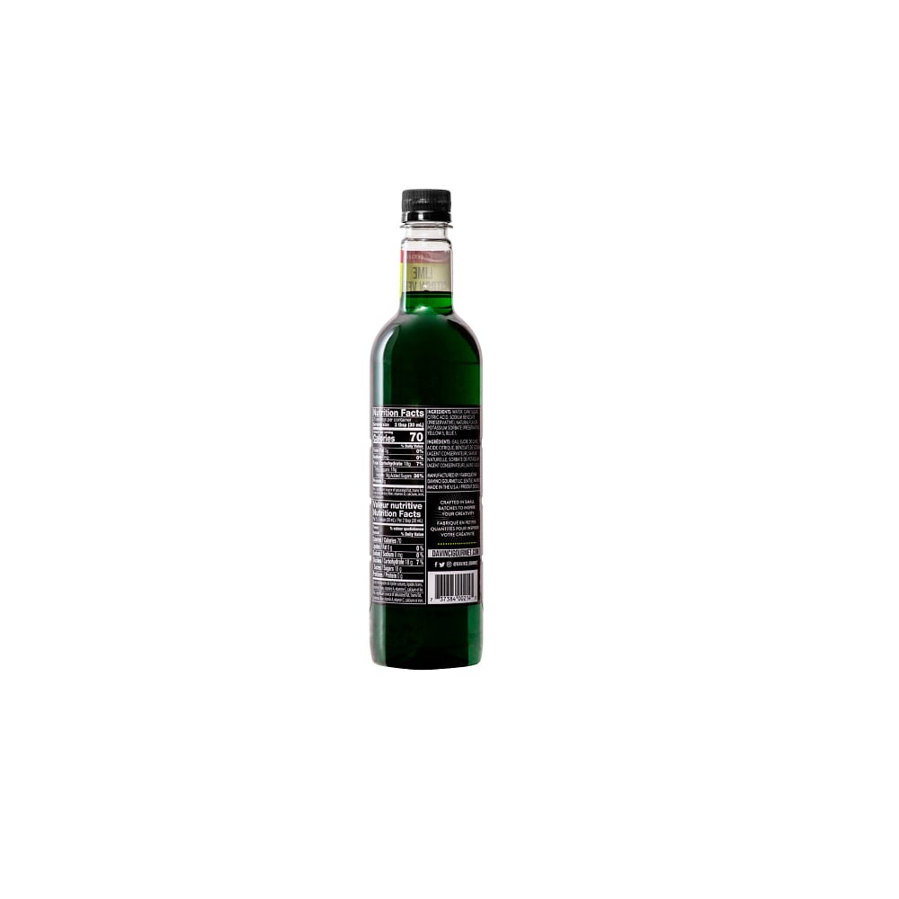 DaVinci Gourmet Classic Lime Syrup - 4 x 750 ml Plastic