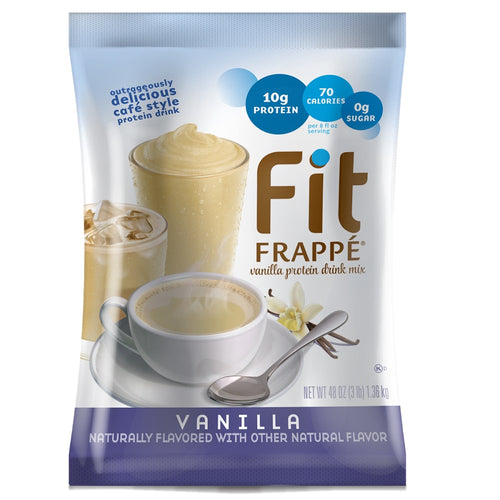 Big Train Fit Frappe Vanilla Protein Beverage Mix - 4 x 3lb Bags