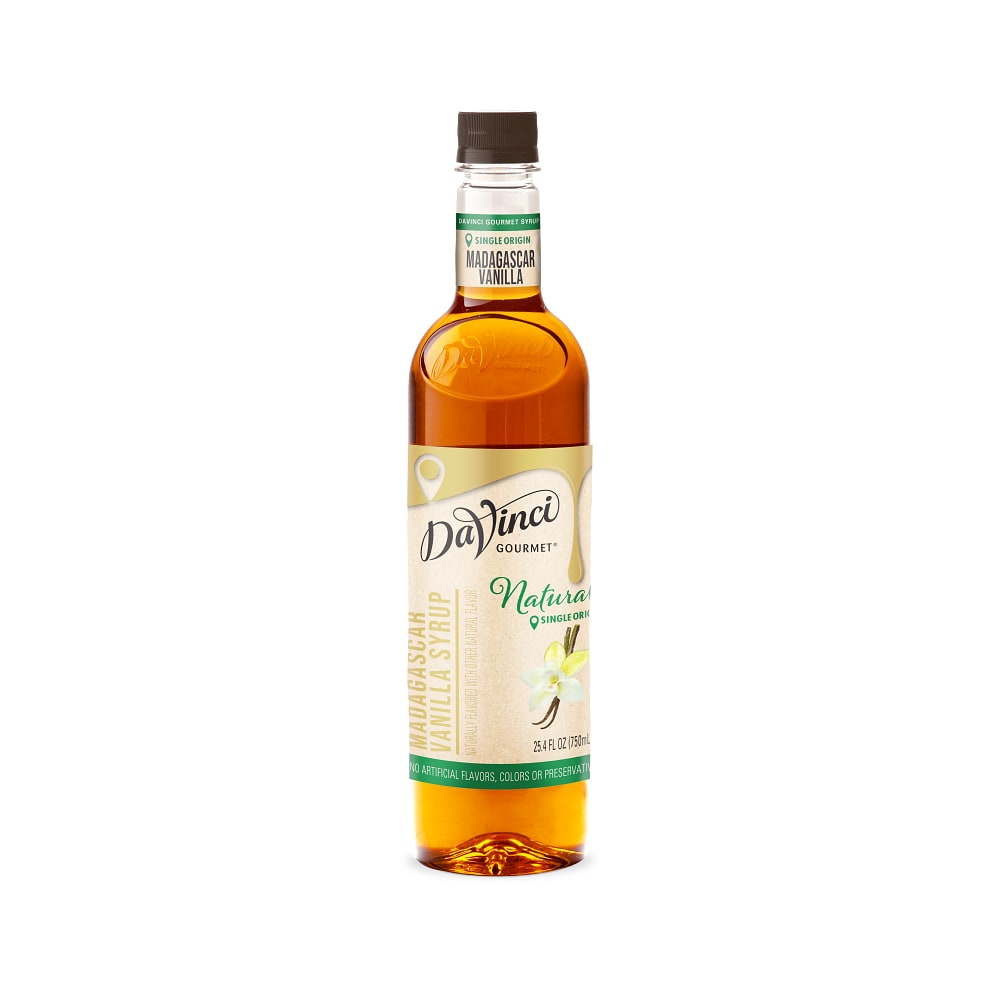 DaVinci Gourmet Naturals Madagascar Vanilla Syrup - 4 x 750 ml Plastic