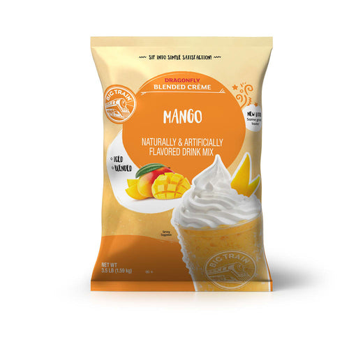 Big Train Dragonfly Mango Blended Crème Beverage Mix - 5 x 3.5lb Bags