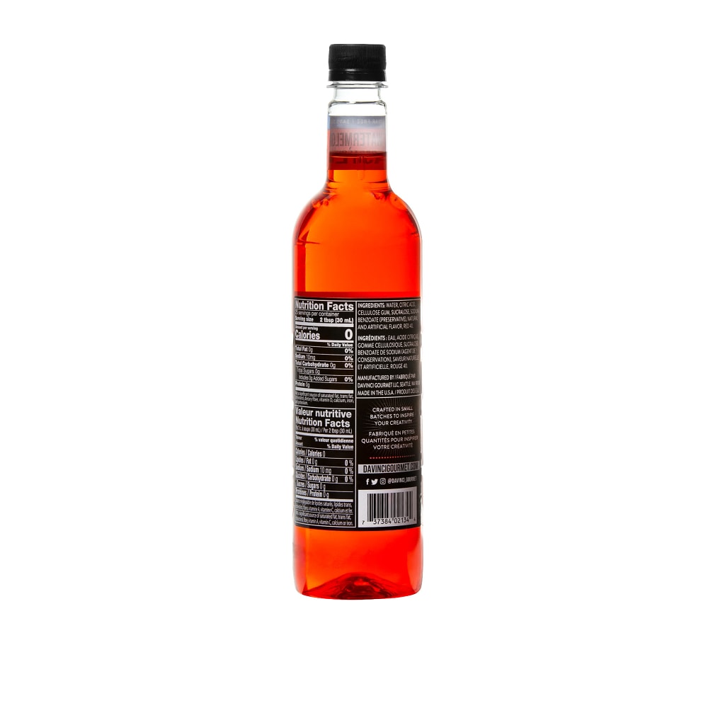 DaVinci Gourmet Sugar-Free Watermelon Syrup - 4 x 750 ml Plastic