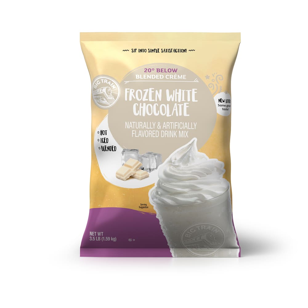Big Train 20 Below Frozen White Chocolate Beverage Mix - 5 x 3.5lb Bags