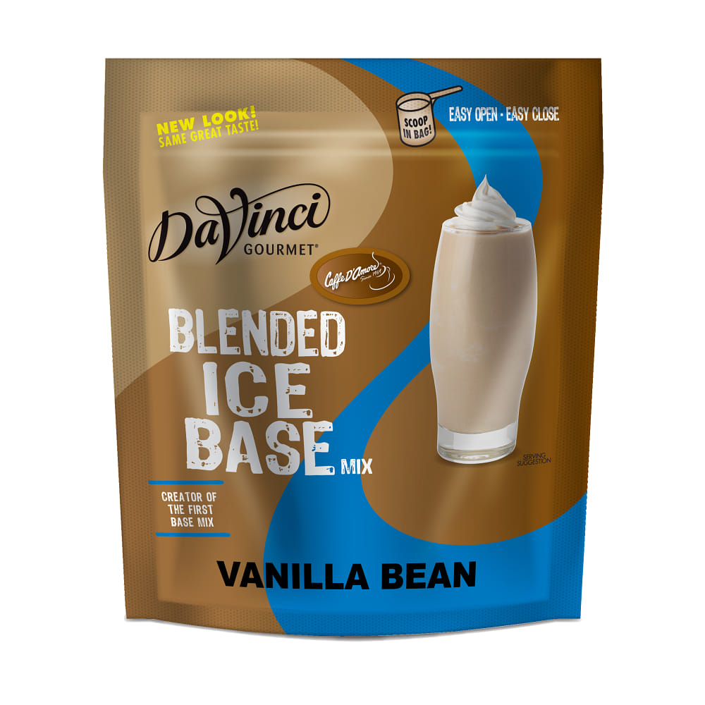 DaVinci Gourmet Vanilla Bean Blended Iced Coffee Mix - 4 x 3 lb Bags