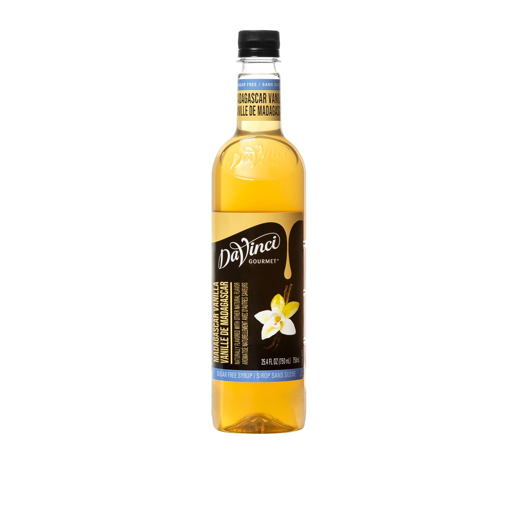 DaVinci Gourmet Sugar-Free Madagascar Vanilla Syrup - 4 x 750 ml Plastic
