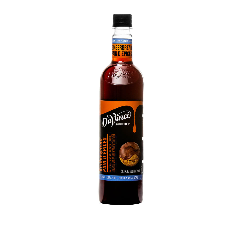 DaVinci Gourmet Sugar-Free Gingerbread Syrup - 4 x 750 ml Plastic
