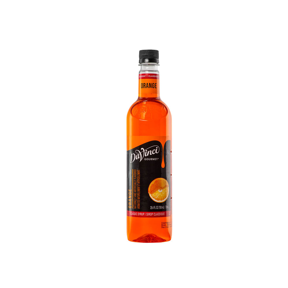 DaVinci Gourmet Classic Orange Syrup - 4 x 750 ml Plastic