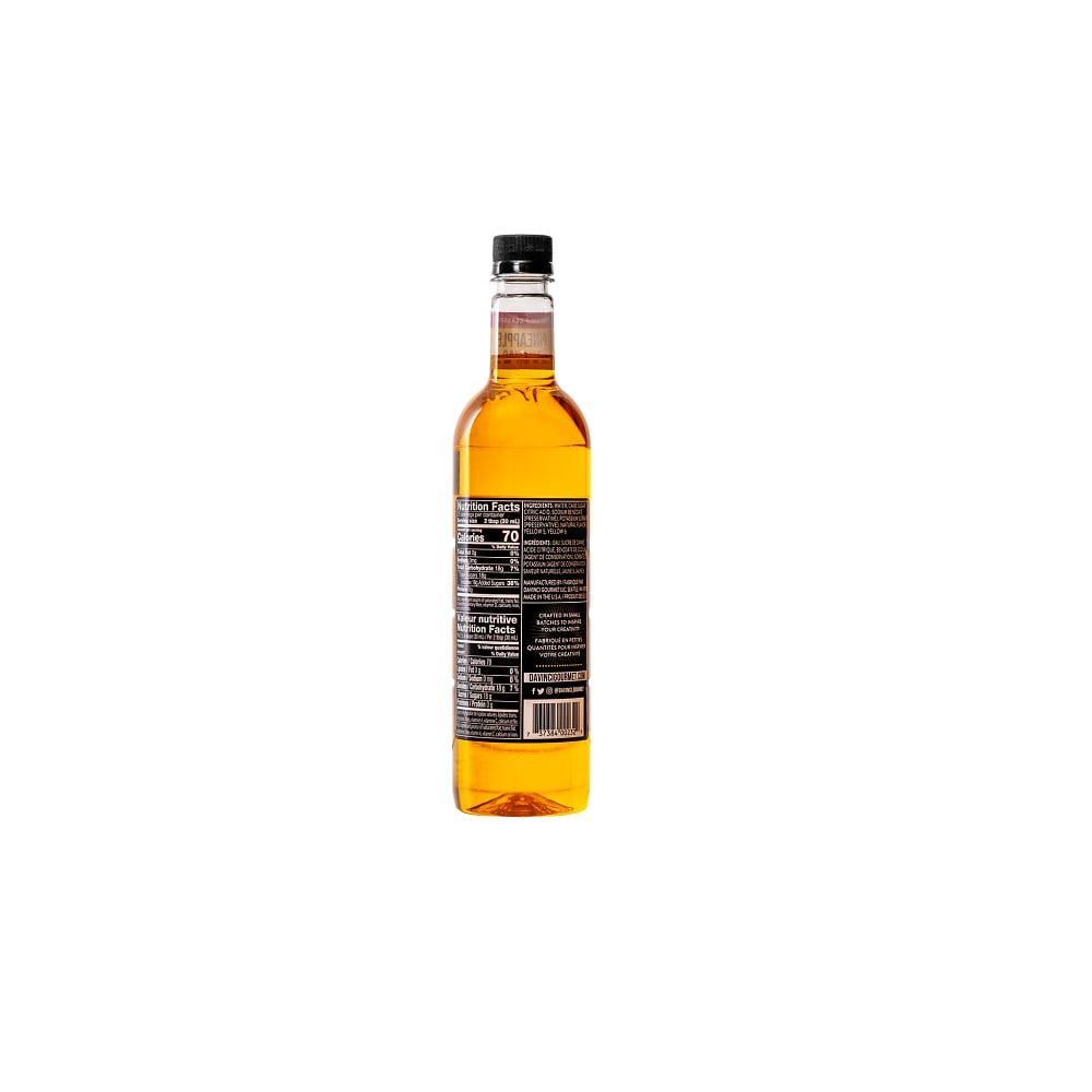 DaVinci Gourmet Classic Pineapple Syrup - 4 x 750 ml Plastic