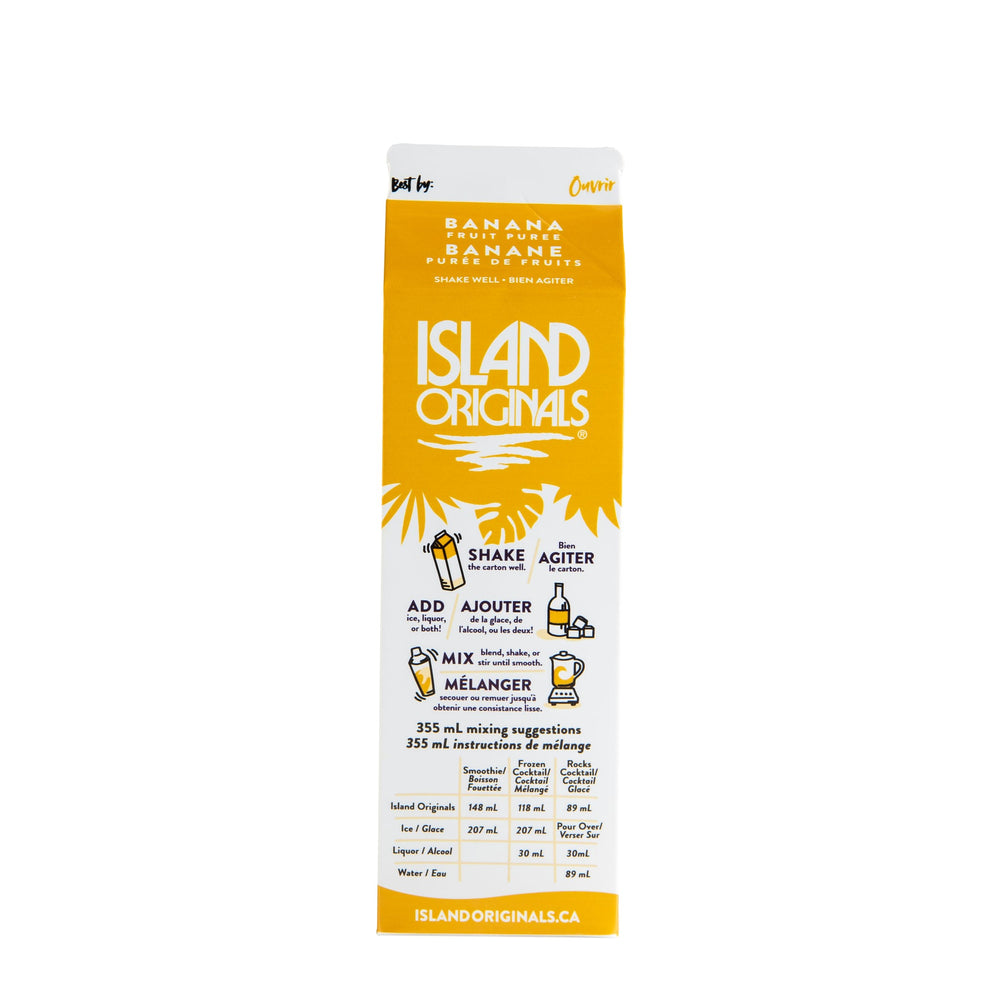 Banana Frozen Beverage Mix - 12 x 1 qt