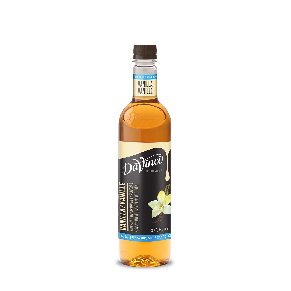 DaVinci Gourmet Sugar-Free Vanilla Syrup - 4 x 750 ml Plastic