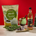 Festive Chocolate Green Tea Boba