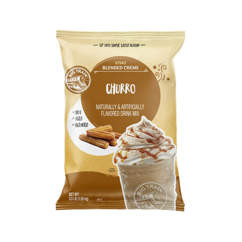 Vivaz Churro Blended Crème Beverage Mix - 5 x 3.5lb Bags