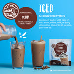 Mocha Blended Iced Coffee Beverage Mix Sachet - 12 x 2.9oz