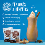 Mocha Blended Iced Coffee Beverage Mix Sachet - 12 x 2.9oz