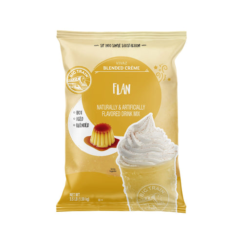 Vivaz Flan Blended Crème Beverage Mix - 5 x 3.5lb Bags