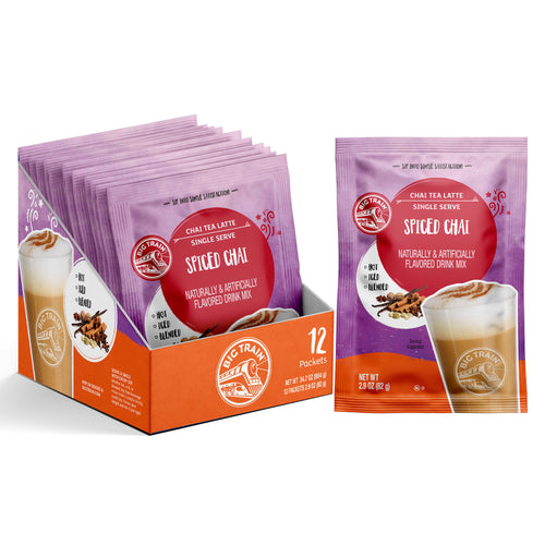 Spiced Chai Tea Latte Beverage Mix Sachet - 12 x 2.9 oz