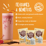 Vanilla Bean Blended Creme Beverage Mix Sachets - 12 x 2.9 oz