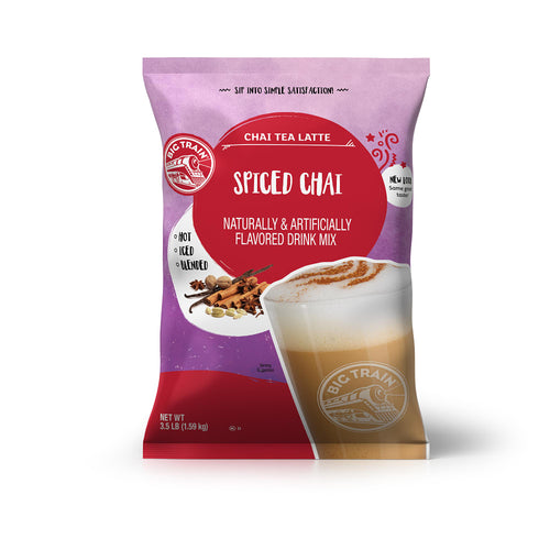 Big Train Spiced Chai Tea Latte Beverage Mix - 4 x 3.5lb Bags