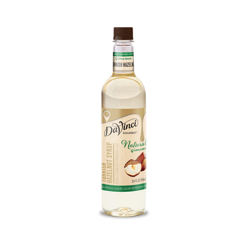 DaVinci Gourmet Naturals Turkish Hazelnut Syrup - 4 x 750 ml Plastic