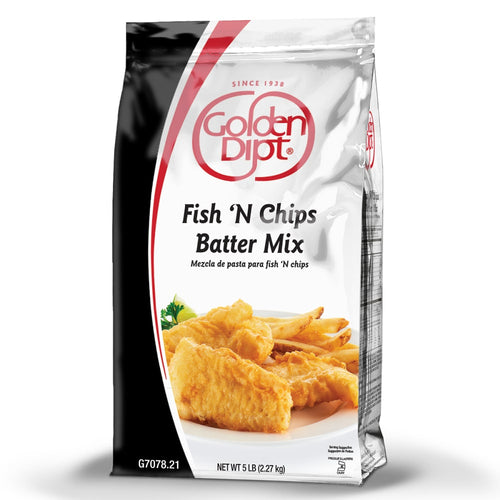 Golden Dipt Fish N Chip English Style Breader - 6 x 5 lb