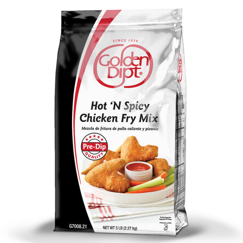Golden Dipt Hot N Spicy Chicken Fry Breader - 6 x 5 lb