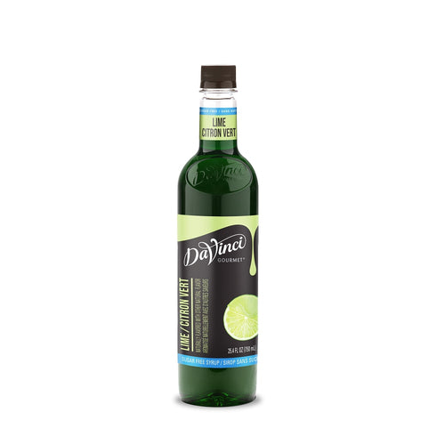 DaVinci Gourmet Sugar-Free Lime Syrup - 4 x 750 ml Plastic
