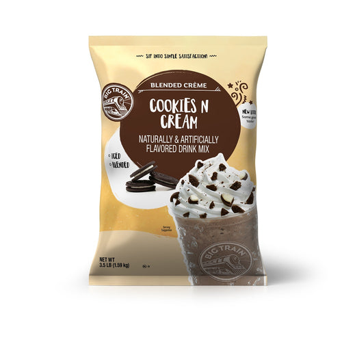 Big Train Cookies N Cream Blended Crème Beverage Mix - 5 x 3.5lb Bags